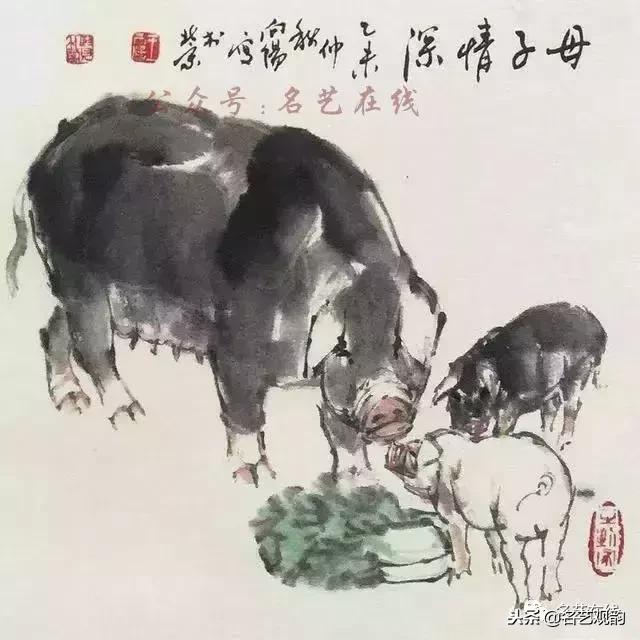 小朋友画猪简单又好看,猪年画猪中国画
