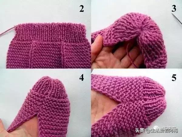 毛线地板拖鞋编织教程全过程,钩拖鞋的各种钩织教程