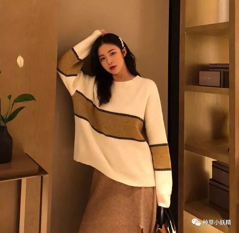 秋季必备软糯条纹毛衣超舒服,秋冬款必备毛衣视频