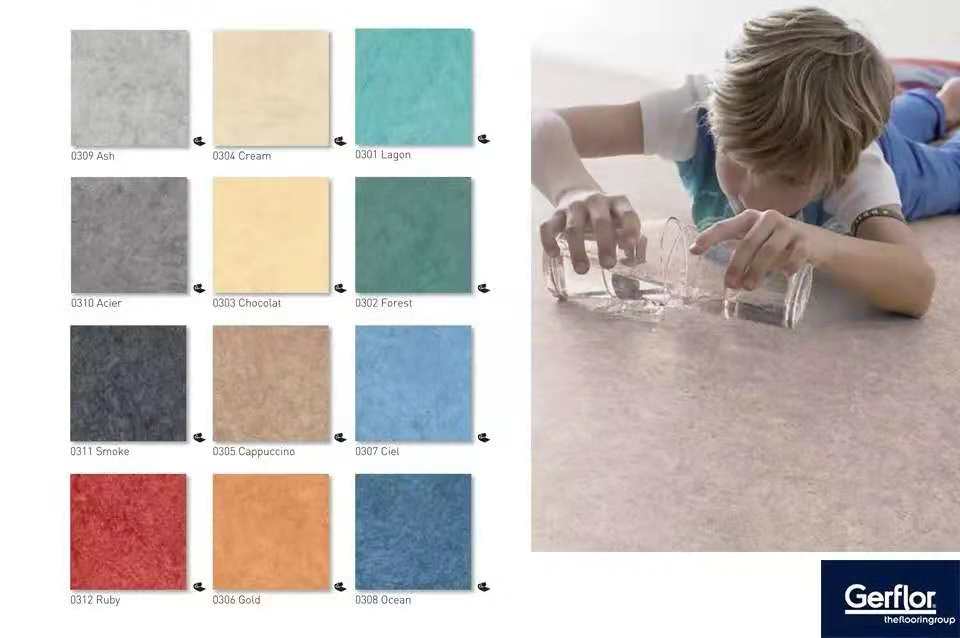 洁福pvc塑胶地板厂家,洁福pvc卷材地板医用