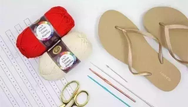 夏天钩的凉鞋,钩一款金鱼休闲凉鞋