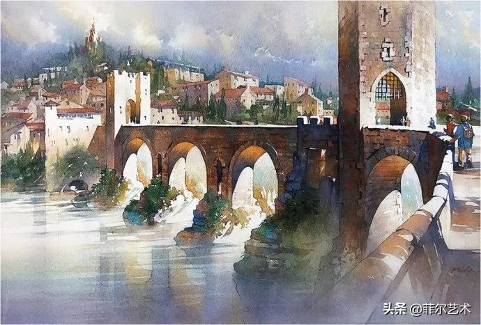 水彩意境图片欣赏,水彩颜色丰富