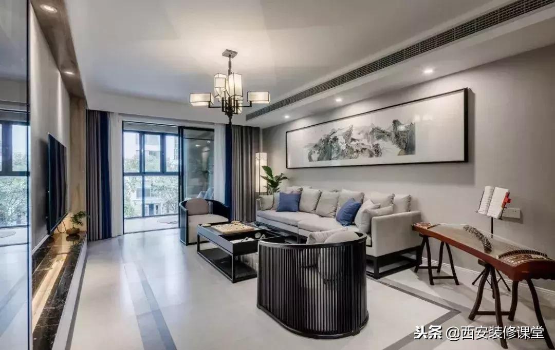 30款新中式客厅骨子里的东方韵味,30款中式客厅韵味十足