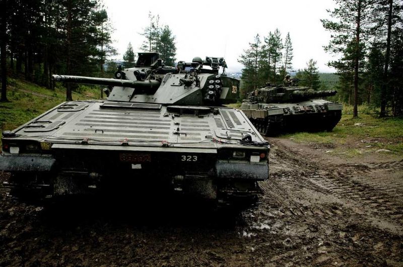 瑞典strv-103b主战坦克实战,瑞典奇葩坦克