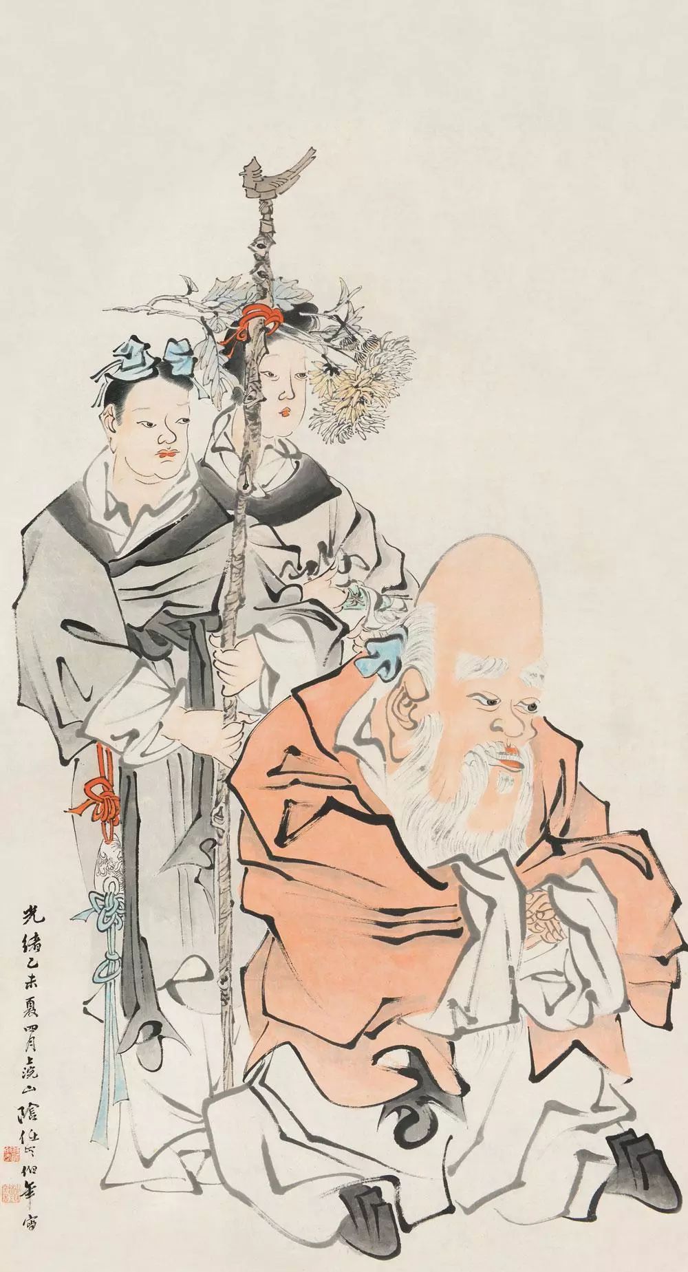 任伯年的经典高清花鸟画作品 (任伯年人物画高清图)