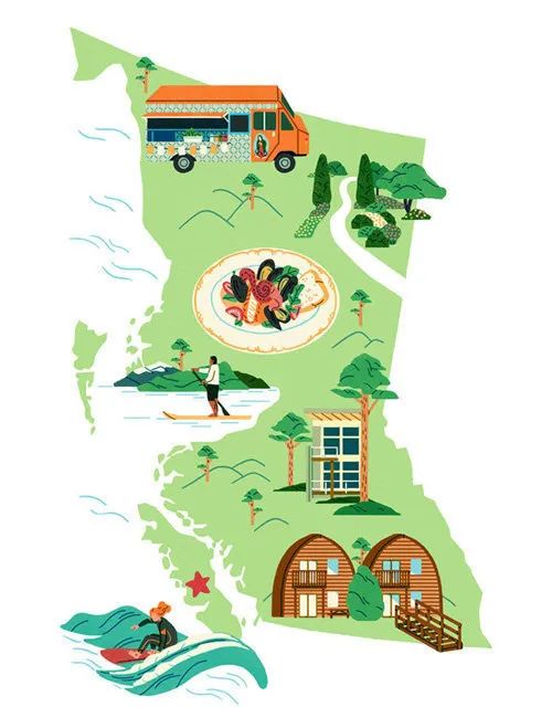 精妙的细节和色彩插画,插画作品想象力是最吸引人的色彩