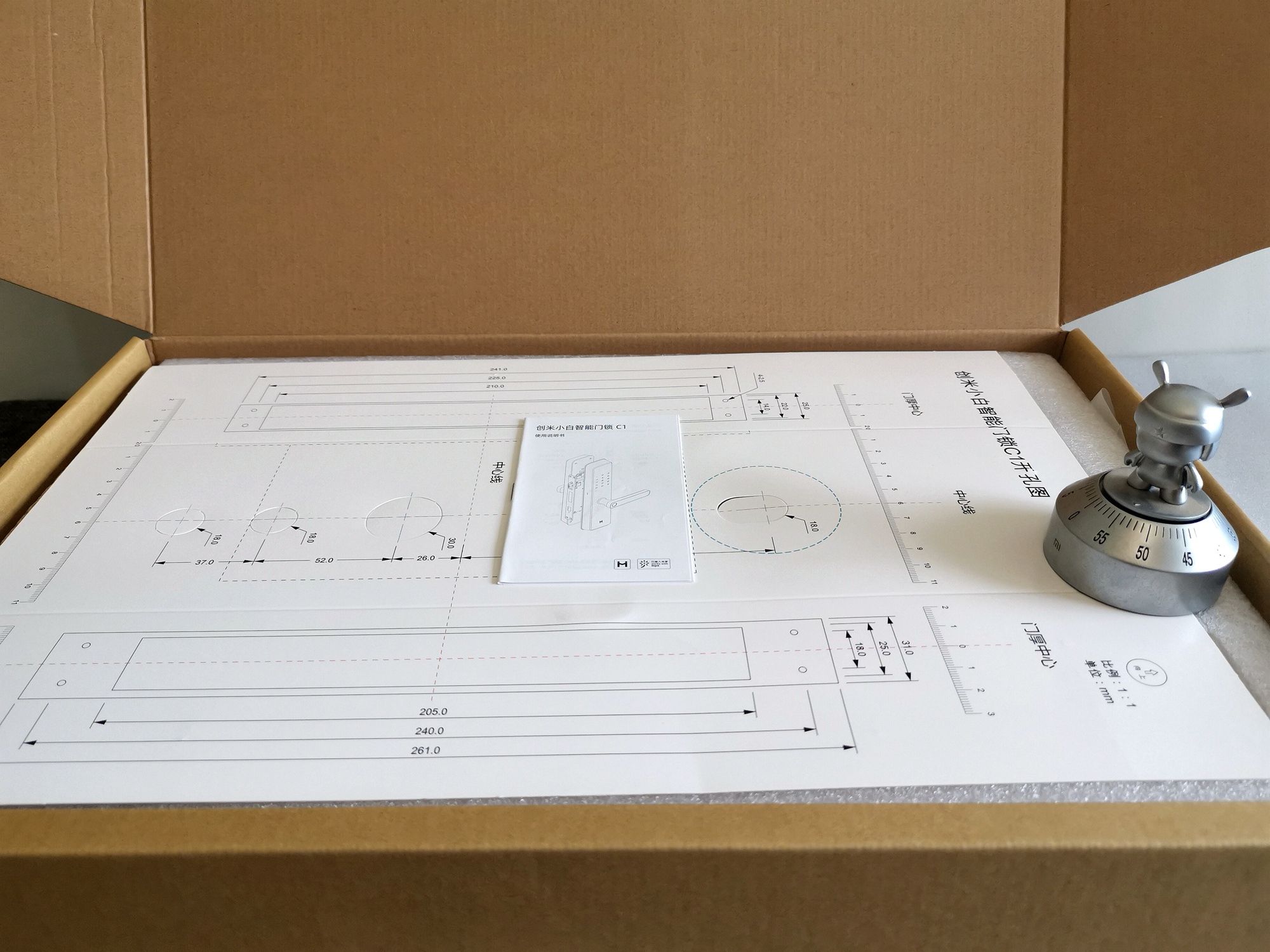 千元左右性价比最高的智能门锁,创米小白门锁c1