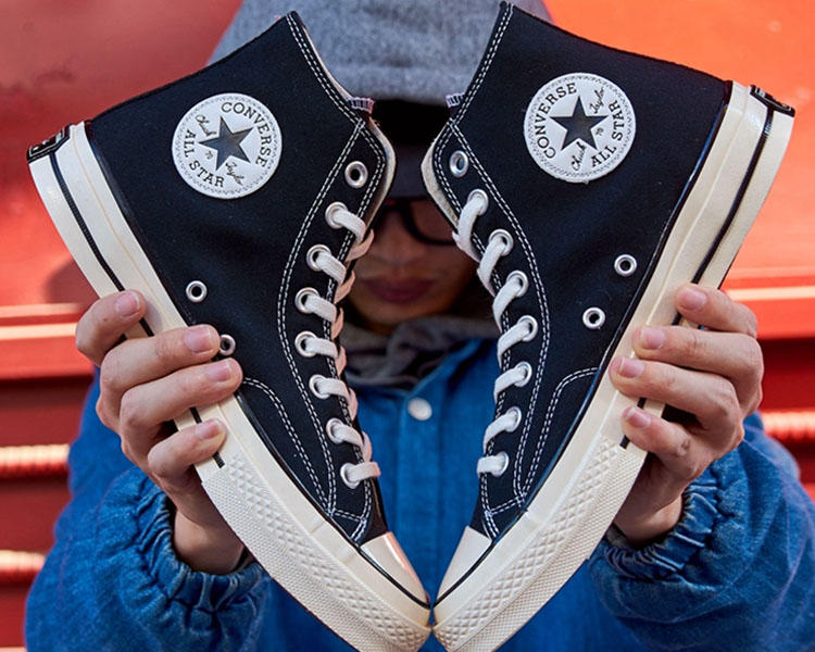 男生黑色匡威高帮鞋搭配什么裤子,匡威onestar配什么裤子