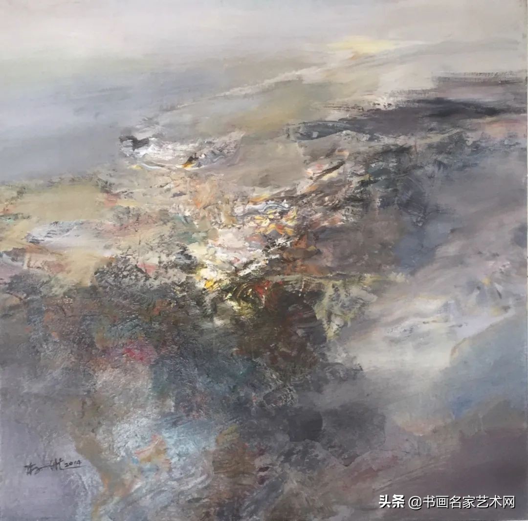 杨兴雅意向山水油画作品欣赏,艺术中国杨建宏绘画作品鉴赏