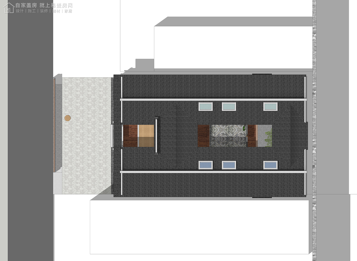 三层新中式别墅全套设计图纸,新中式合院别墅户型图纸