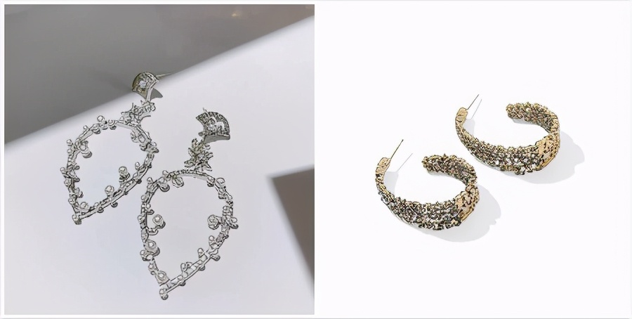 耳环款式图银,优雅耳环必备款式图片大全