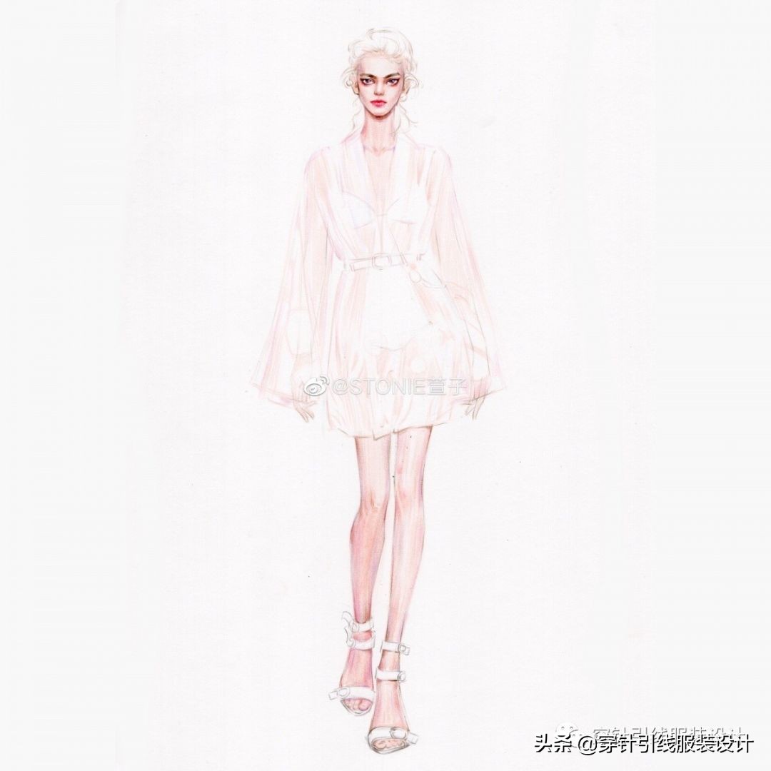 礼服服装效果图手绘,西装手绘服装效果图