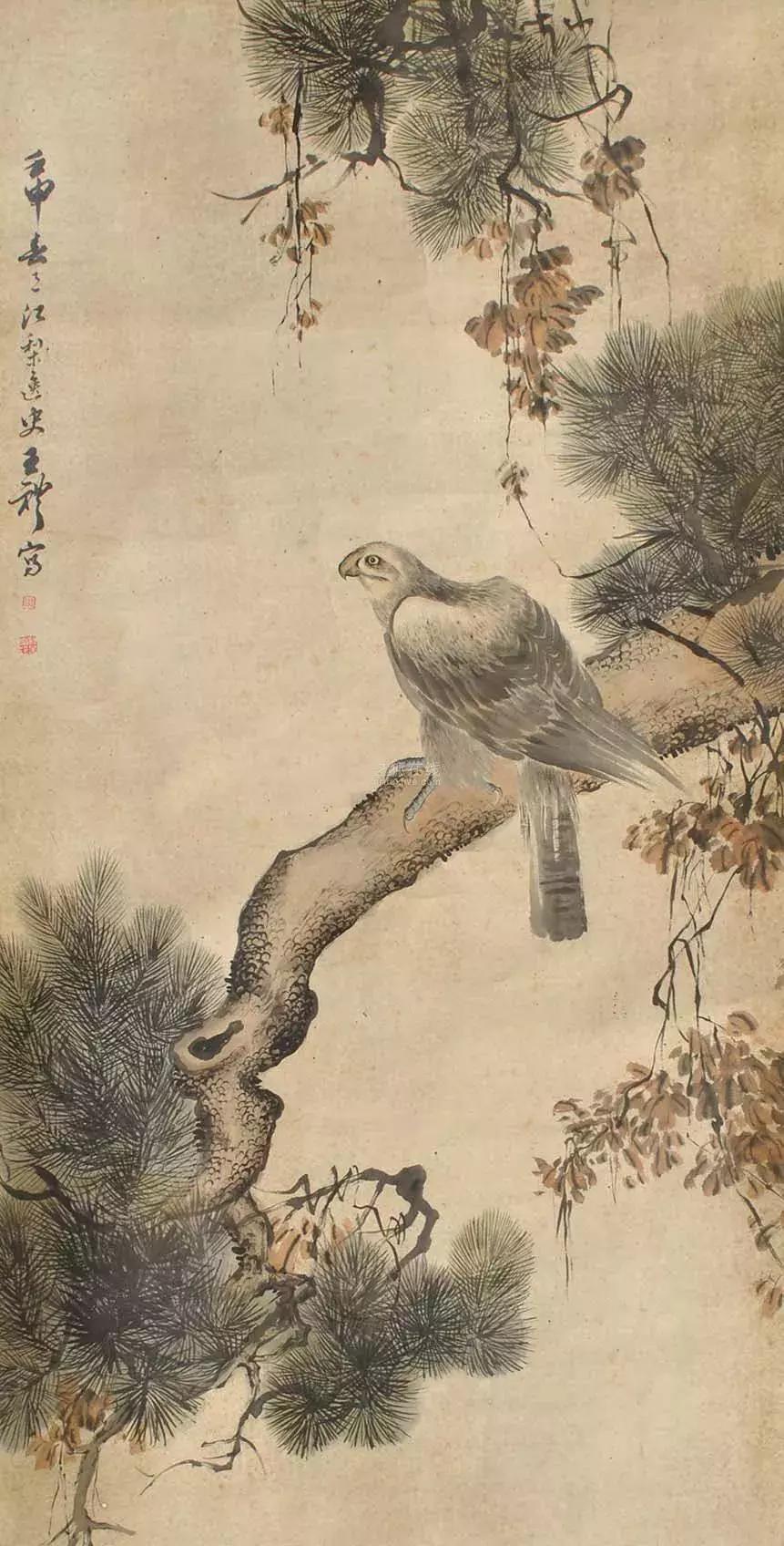 潘天寿100幅花鸟画欣赏,潘天寿花鸟画构图法