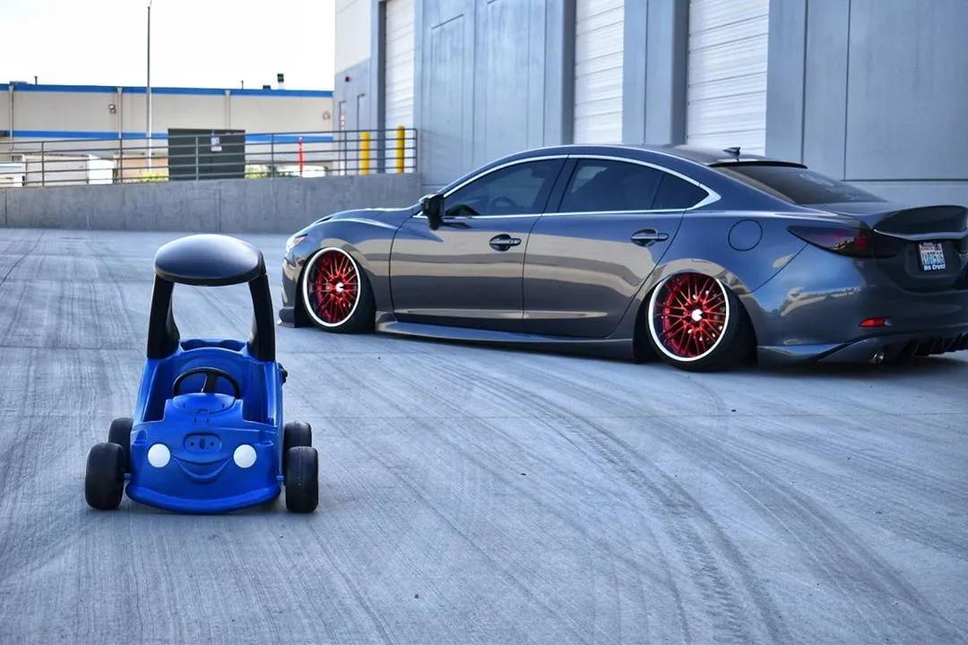 阿特兹轮毂改装案例,马自达阿特兹改装案例