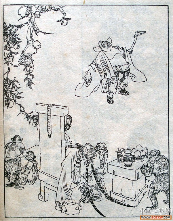 《西游记》之三打白骨精背景图,西游记三打白骨精文字版图文