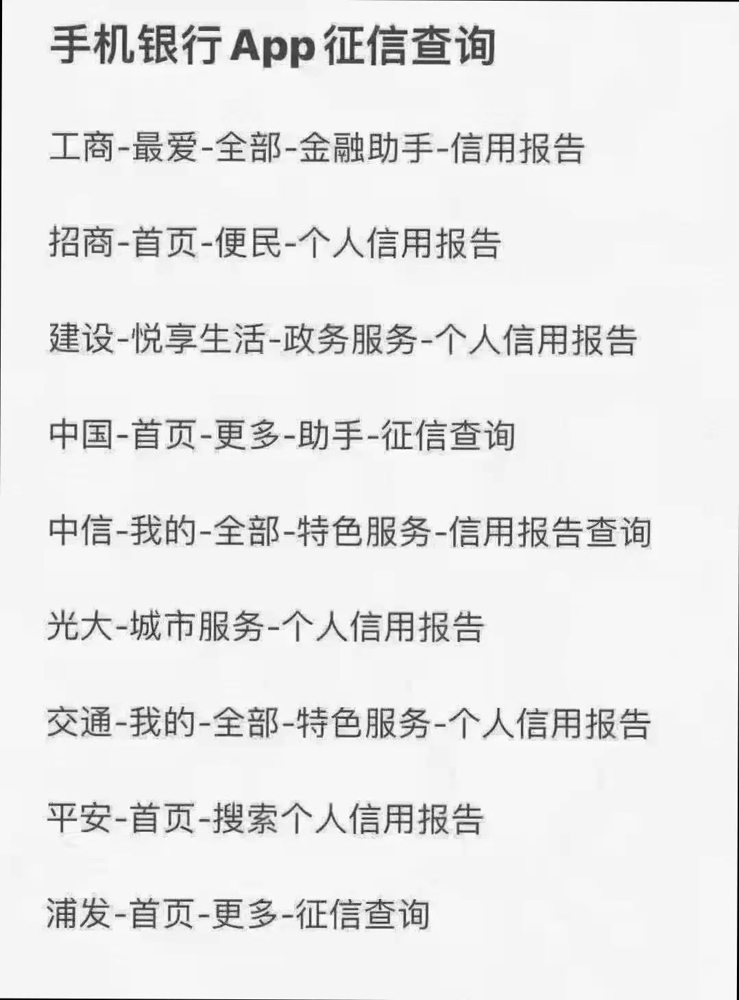 哪些银行app可以查征信,现在哪个银行app可以查征信