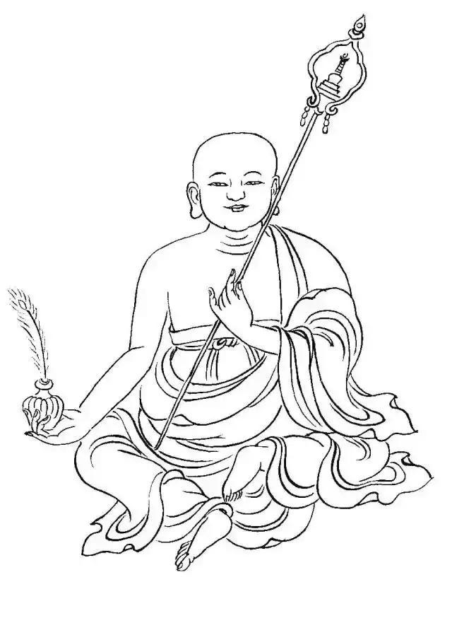 白描佛像线稿图片大全,白描佛像画法图片大全