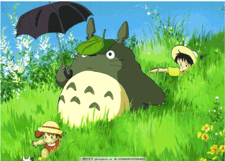 宫崎骏动漫治愈系动态壁纸龙猫,宫崎骏治愈系动漫龙猫