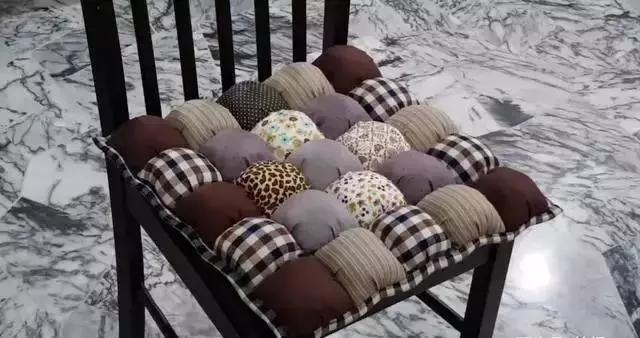 泡芙花坐垫编织初学者,布艺泡芙坐垫制作教程