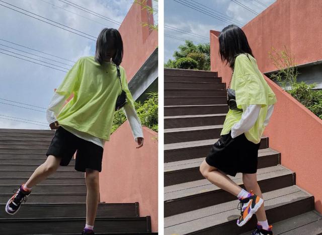 梨形身材高腰中腿裤,爸爸裤子直筒小个子