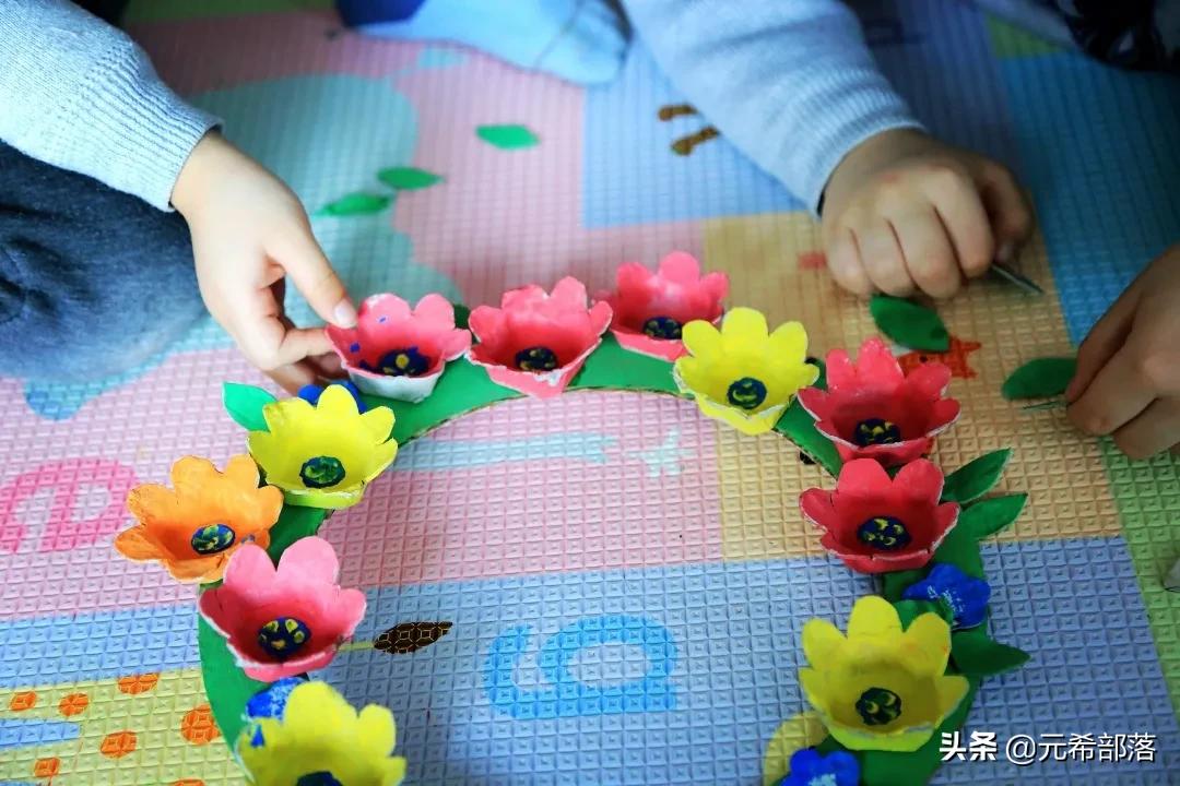 儿童创意花卉手工,儿童手工制作大全创意开花