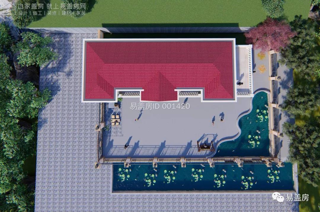 80平米经典欧式二层小别墅设计图,13.6米面宽带小院的欧式二层别墅