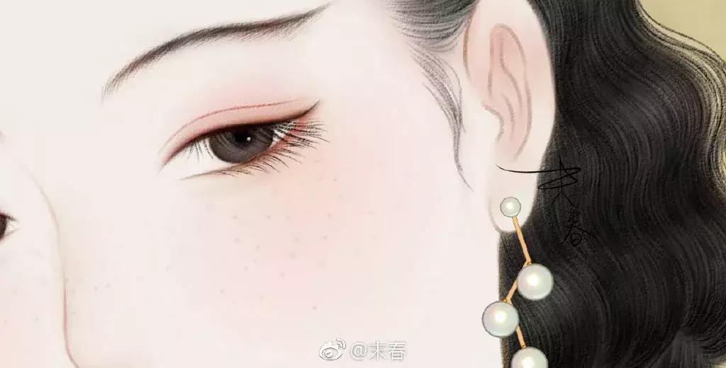 她笔下的女人韵味十足,他笔下的女子美得倾国倾城