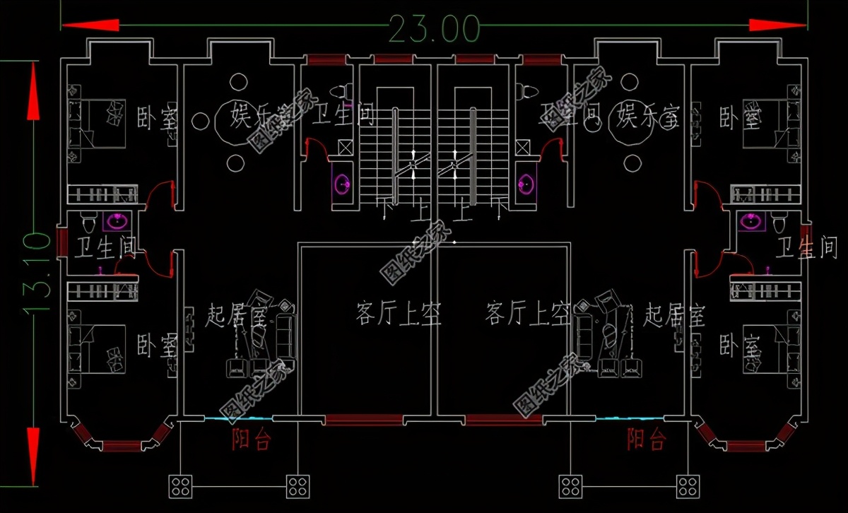 农村自建别墅推荐180平双拼,农村自建房六开间兄弟双拼