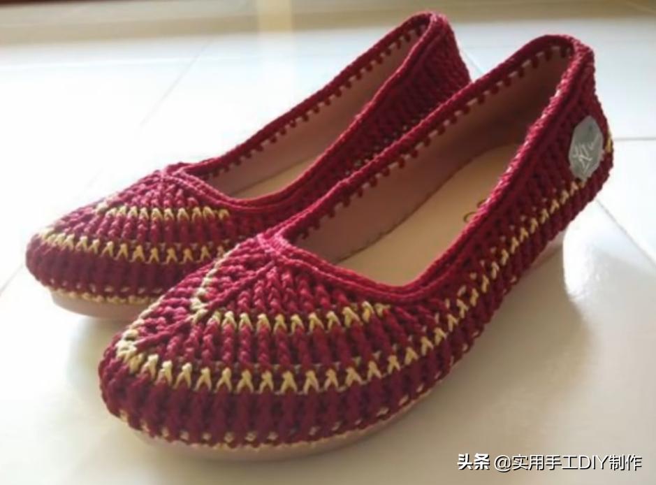 针织作品70款简约,手工针织凉鞋花样图