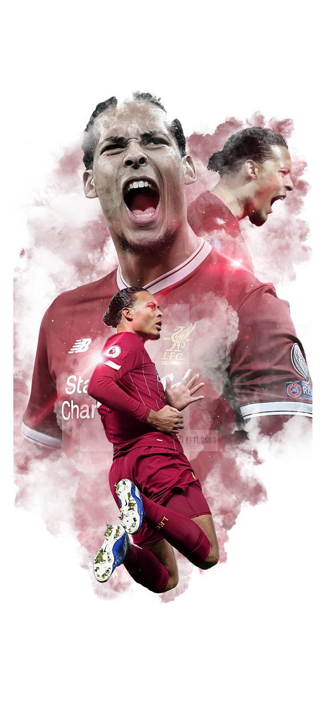 范戴克壁纸足球,足球最强防守后卫范戴克