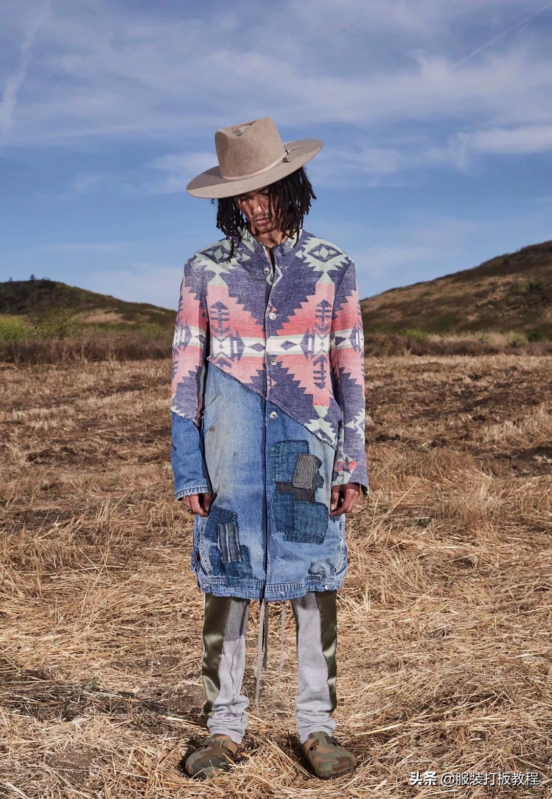 拼接设计潮流套装,拼接服装系列款式图大全