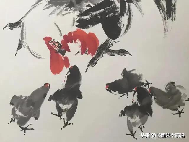 墨豪国画小鸡,墨豪画鸡创作过程
