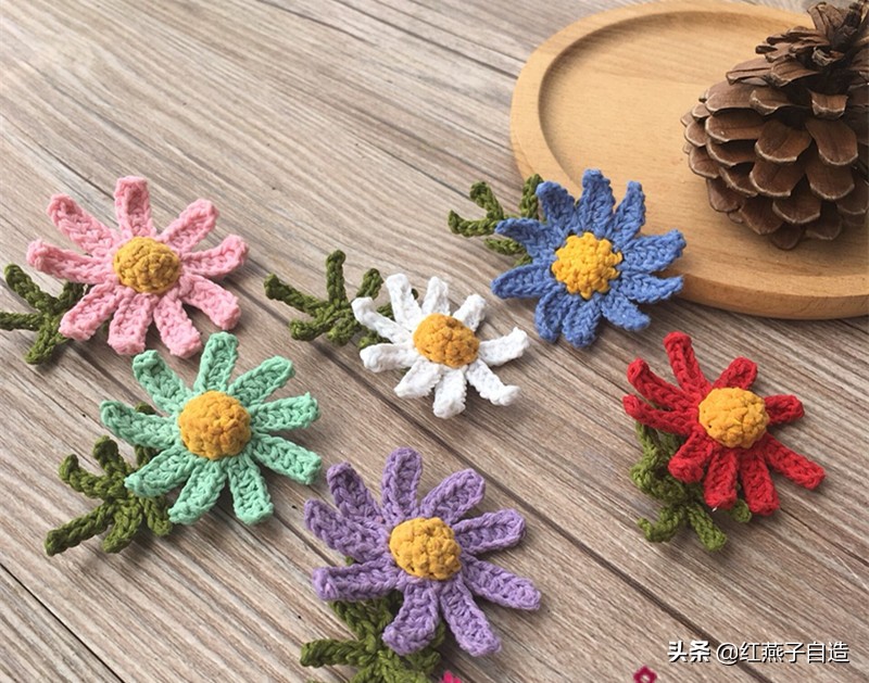 北欧手工编织饰品,毛线编织小饰品ins风