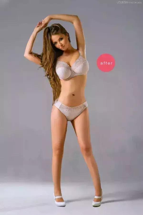 ps小技巧快速液化瘦身,ps不用液化工具怎么把胖人修瘦