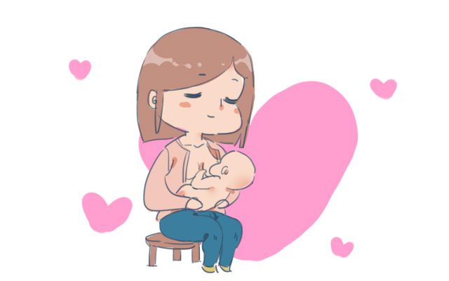 哺乳期妈妈怎么抱着宝宝睡,哺乳应该抱着喂还是躺着喂