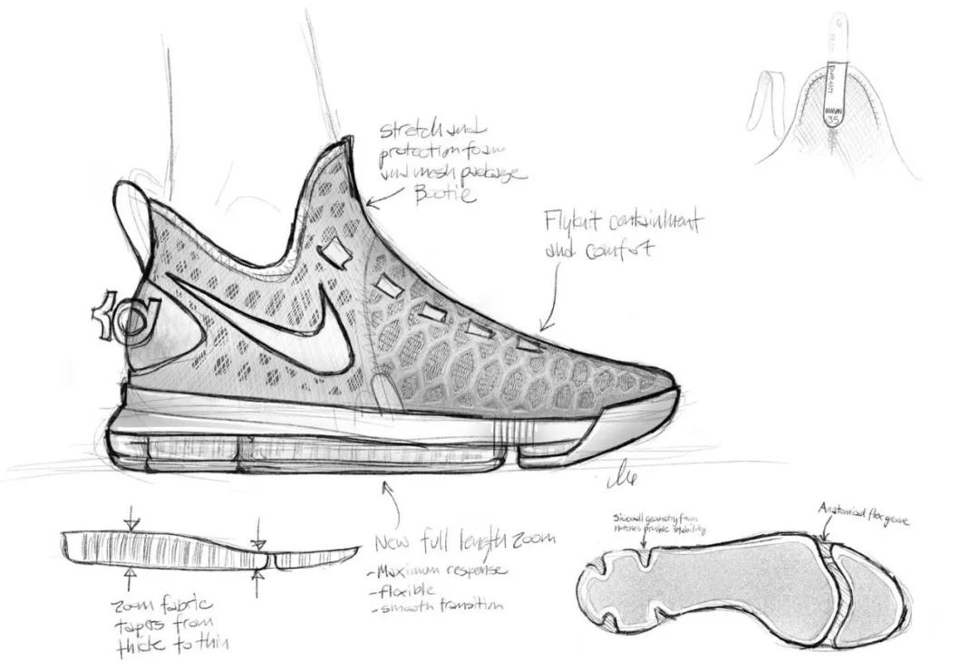 球鞋kd10,nikekd10黑白
