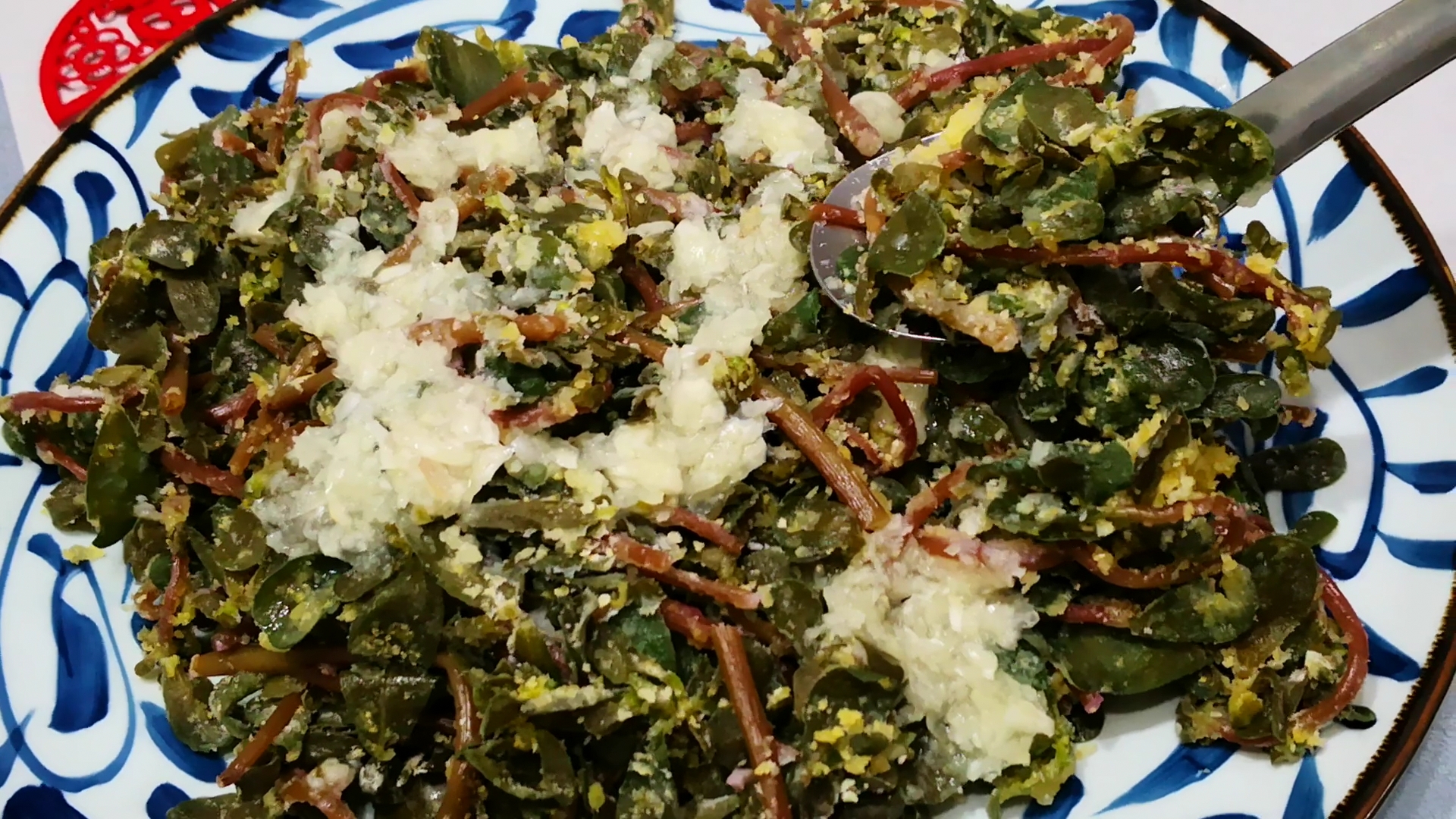 蒸马齿苋的正确做法,家乡美食马齿苋上锅蒸一蒸