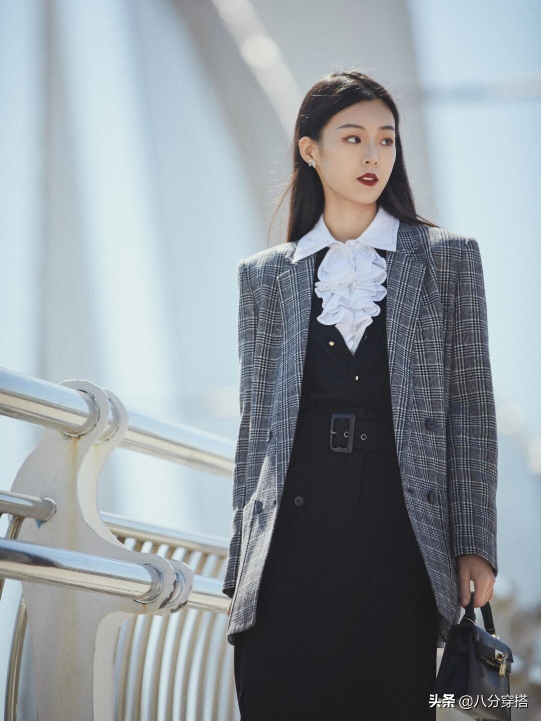 格纹西装秋冬正式搭配,2020秋冬时装单品格纹西装