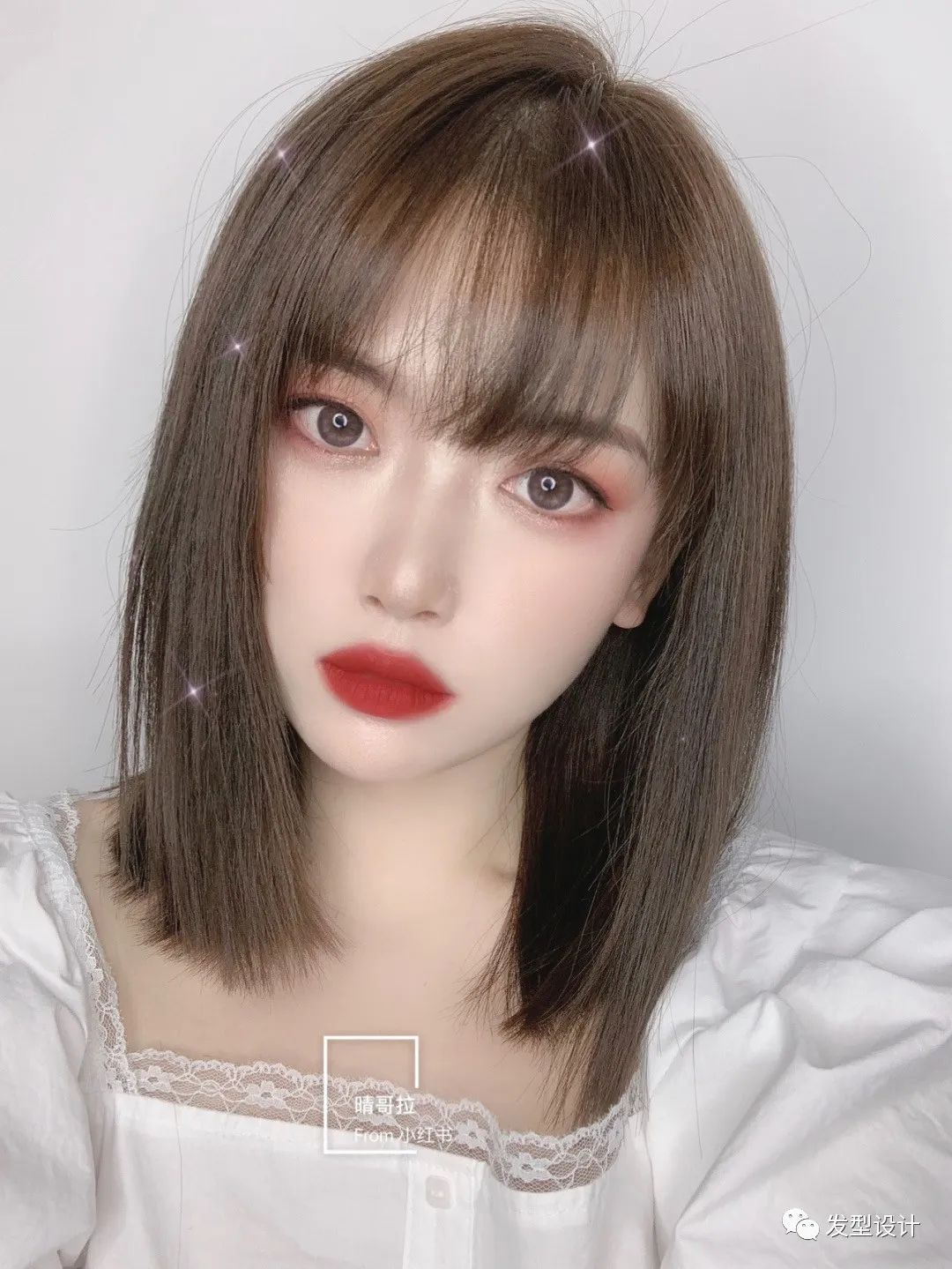 八大网红刘海短发,无刘海短发发型女