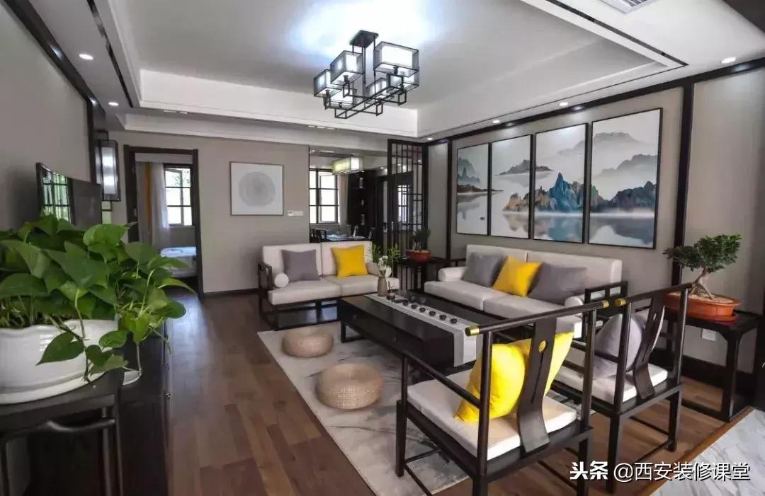 30款新中式客厅骨子里的东方韵味,30款中式客厅韵味十足