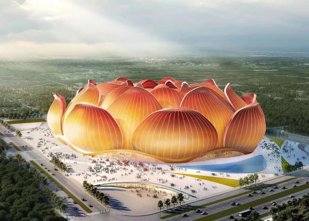 恒大足球场会重新设计吗,恒大莲花式足球场