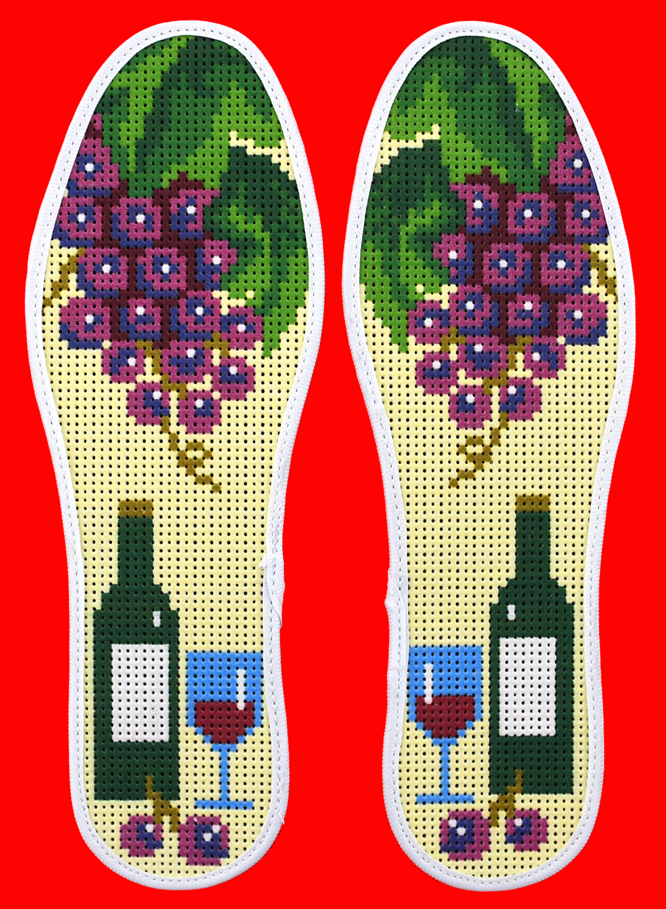 绣花鞋垫的图案寓意功能,鞋垫绣花花样图梅花