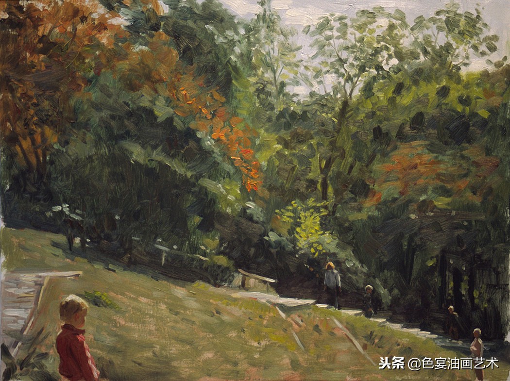 俄罗斯油画大师风景油画教程视频,油画大师油画风景创作教学视频