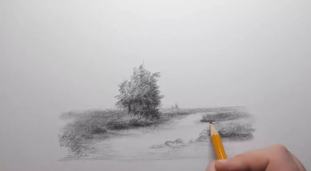 素描风景画基础教学,素描画法风景基础教程