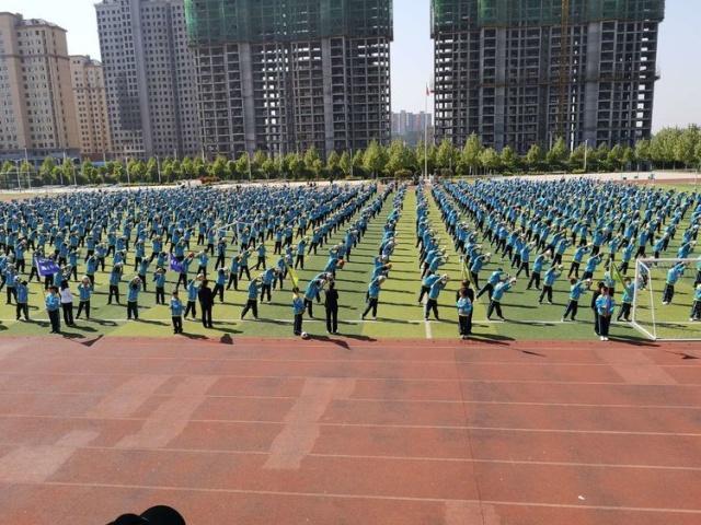 临颍小学足球比赛,临颍县颍川学校足球操