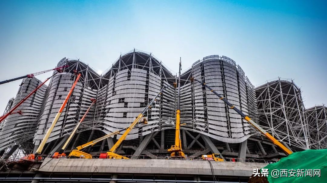 西安石榴花奥体中心,西安奥体中心长安花绽放