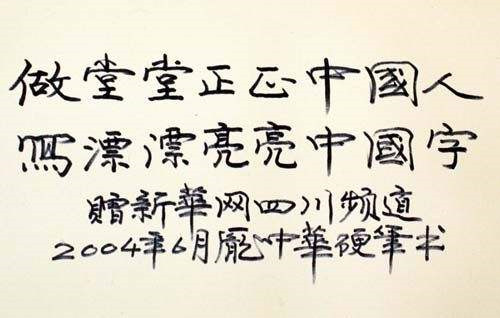 庞中华钢笔书法第一人,庞中华硬笔书法全讲