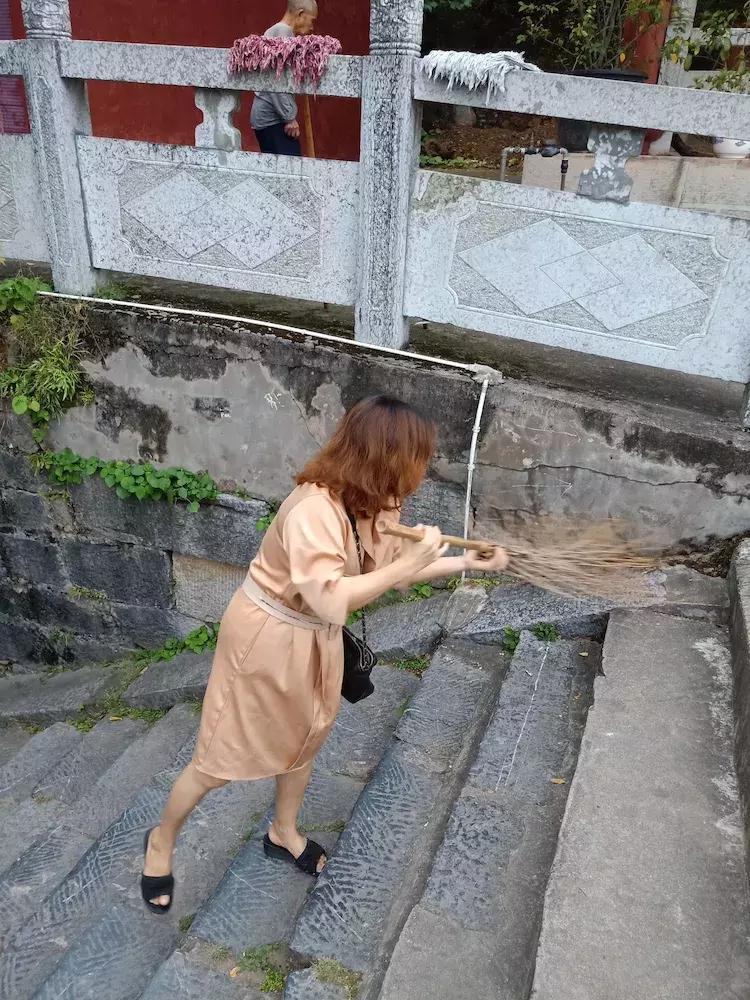 全州的湘山寺,夜幕下的南华寺