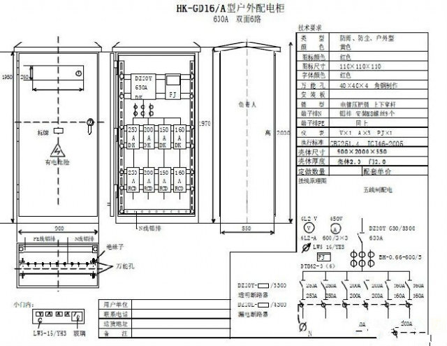 建筑施工现场一级配电箱的配置图,建筑工程临时用电总配电箱线路图