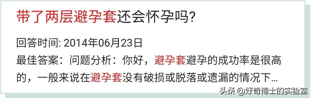 你对避孕套根本一无所知